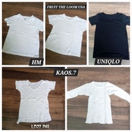 T-SHIRT.7 KIDS' T-SHIRT POLOS FOR AIRISM UNIQLO LONG JOHN 4-5y UNDERWEAR