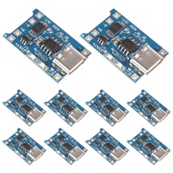AITRIP 10pcs TP4056 Type-c USB 5V 1A 18650 Lithium Battery Charger Module Charging Board with Dual P
