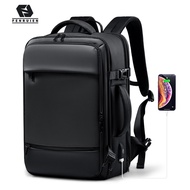 FENRUIEN Backpack men 17.3 inch laptop Backpacks Expandable Large Capacity Travel Backpacking USB charging waterproof Bag (combination lock included)