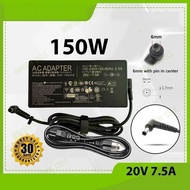 ใช้ได้กับ Asus Adapter  20V/7.5A 150W ขนาด 6.0x3.7mm สายชาร์จ ASUS TUF Gaming A15 FA506I TUF Gaming 