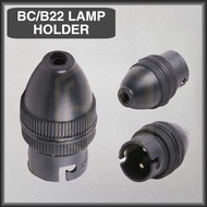 B22 Lamp Holder B22 Holder BC Holder Lampu Light Holder - BLACK -