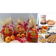 Pineapple tart hamper, Chinese new year hampers, hampers for CNY, love letters, cornflake cookies, biscotti