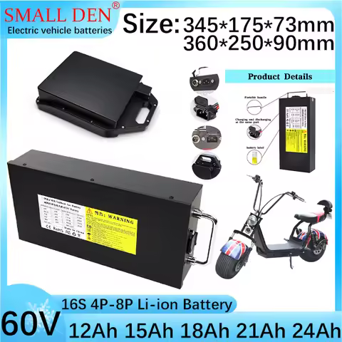 New 18650 lithium battery with sufficient capacity 60V12ah-24ah lithium battery suitable for 250-180