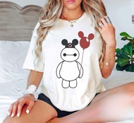Disney | Retro Big Hero Baymax Comfort Colors Shirt Mickey Ears Shirt Cute Baymax Shirt Disneyworld 