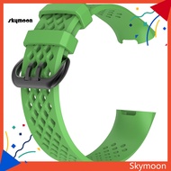 Skym* Replacement Soft Silicone Breathable Watch Band Wrist Strap for Fitbit Charge 3