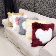 Bantal Cushion Living RoomFluffy Sofa Cushion Soft Hug Pillow Bantal Bulu Sofa 45x45cm