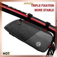 [Okhello.sg] Bicycle Frame Front Top Tube Bag Big Capacity Waterproof MTB Saddle Pouch