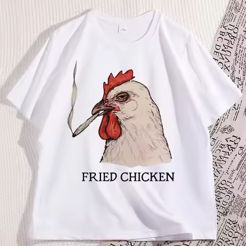 Fried Chicken 420 T-Shirt, Stoner Shirts, Funny Weed Shirt, Marijuana Cannabis Tee, Stoner Gifts for