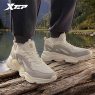 XTEP Youmu Men Sneakers Fashion Daddy Support Comfortable Leather Breathable Simple