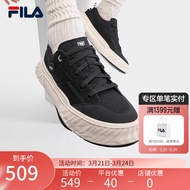斐乐（FILA）【张艺兴同款】官方川行鞋FOSSO男鞋复古帆布鞋新款休闲鞋 黑-BK 42