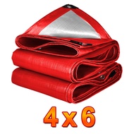 ซื้อ 1 แถม 1 ผ้าใบกันแดด ผ้าใบพลาสติก สีแดง ผ้าใบกันน้ำ ขนาด 2x2 2x3 2x4 3x4 3x5 เมตร 100% ผ้าใบกันแดดฝน 4x5 4x6 ผ้าใบกันฝน ผ้าใบ กันแดด PE (มีตาไก่)