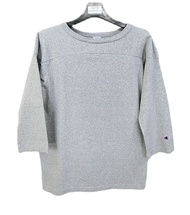 Champion แท้ อก43 เสื้อยืดคอกลมแขนสามส่วนคลาสสิกUSA