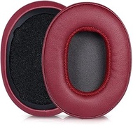 Replacement Earpads for Skullcandy Crusher Hesh 3 3.0 Hesh3 Venue Wireless ANC Headset Replacement Headphones Memory Foam Earpads Ear Pads, Protein Leather Earmuffs, Red