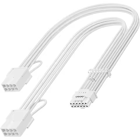 PCI-e 5.0 16-Pin (12+4) Sleeved Extension Cable, 12VHPWR 16AWG PSU Extension Cable for GPU 4070 4070