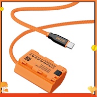PD-FZ100 Type-C USB-C to FZ100 Dummy Battery Cable Braided Wire  A7III A7RIII A7SIII A7RM4 A9 A7M3 A