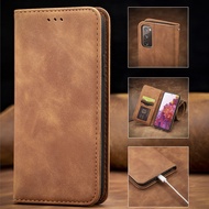 Leather Flip Case For Samsung Galaxy S8 S9 S10 E S20 FE S21 Note 9 10 20 Ultra Plus J4 J6 Plus Prime 2018 F62 Phone Case