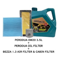 PERODUA 0W20 ( 3.5 LITRE ) FULLY ENGINE OIL # NEW PACKING