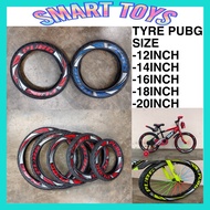 Tayar Bmx Tayar Basikal Budak 12/14/16/1820×2.50 BMX compatible boleh pakai di 20x2.40 16x2.40 TYRE 