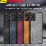 Premium Luxury Soft Lamb Leather Phone Case For Samsung ss Galaxy M55 M53 M52 M32 M23 M15 A7 J8 J7 J