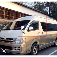 Car Window Visor SPOILER Accessories Side Wind Rain Guard Deflector For Toyota Hiace Van Commuter 20