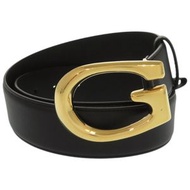 Gucci G 扣 655567BGM0G 皮革金屬黑色腰帶 1726 [二手] 成色極佳 GUCCI