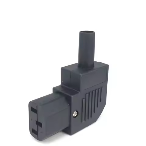IEC C13 Right Angle Rewirable Horizontal Connector 125V-250V C13 90 Degree Plug