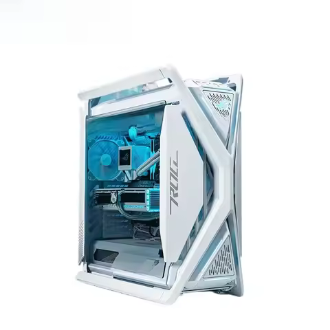 White Aluminum Alloy X Type ASUSs ROG GR701 HYPERION Tower Desktop Gaming Computer PC Case