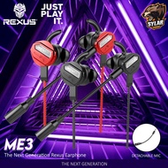 Rexus ME-3 / ME3 with Dual Microphone Gaming Earphone