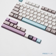 New Press Play Flux PBT Double Shot Keycaps 115 Set XDA Profile