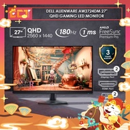 Dell Alienware AW2724DM 27" QHD 2560 x 1440 Gaming LED Monitor with Fast IPS | 180Hz Refresh Rate | 