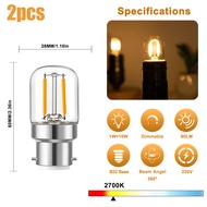 B22 bóng đèn LED dây tóc 1W T28 Mini Ống bóng đèn 80lm thay thế 10 Watt bóng đèn sợi đốt cổ retro có