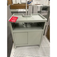 Sweden Wash-basin base cabinet, with sliding doors/green, 50x33x57 cm
