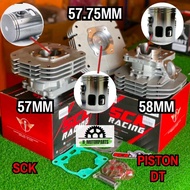 SCK RACING Block Racing Set Y125ZR 57MM 57.75MM 58MM DT PISTON Kingdrag Piston&Ring&Pin&Clip Y125Z E