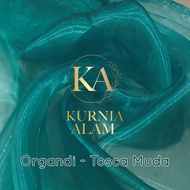 Kain Organdi Kain Kaca ROLL Gulungan 45 Meter Bahan OneSet Outer Dress Dekorasi Pesta Premium Lebar