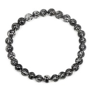 【正佳珠寶】黑鈦晶 黑髮晶 頂級淨透 5.7-6.2mm 黑髮晶手珠