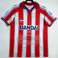 1996-97 MJ Home Red and White Retro Short-Sleeve Soccer Jersey S-XXL