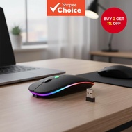 2.4G wireless mouse, ultra-slim, portable, silent, Bluetooth 5.2, with 3 DPI modes, plug and play, U