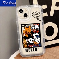 Photo Frame Mickey Apple 14promax anti-scratch phone case iPhone11/12/13 airbag soft case 7/8Plus/x/xs anti-fall protective case 3GHX