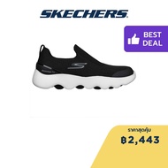 Skechers สเก็ตเชอร์ส รองเท้าผู้ชาย Men GOwalk Massage Fit Shoes - 216401-BKW Dual-Density Hyper Burst Machine Washable Massage Fit Ortholite Stretch Fit