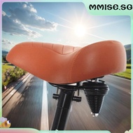 [mmise.sg] Bike Seat Cushion Shock Absorbing MTB Spring Saddle for MTB Road Folding Bikes