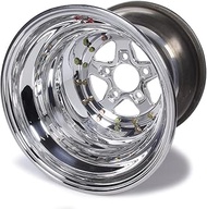 Wheel, Alumastar, 15 x 12 in, 3.000 in Backspace, 5 x 4.75 in Bolt Pattern, Aluminum, Polished, Each
