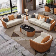 Postmodern Foshan u Living Room Recommended Furniture Furniture Pedal Luxury Leather Simple Designer