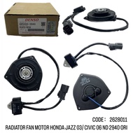 HONDA CRV 08 / CIVIC 08 1.8 / JAZZ 03 AIR COND FAN MOTOR 065000-2940