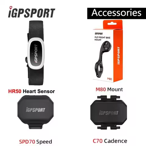 HR50 Heart Sensor M80 Computer Holder Mount Bike Accessories iGPSPORT IGS SPD70 CAD70 Speed Sensor C