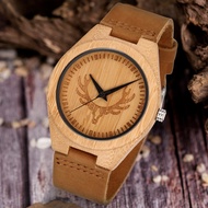 Classic Wooden Watch Simple Casual Bamboo Men diy Quartz Watch Wooden Watch YMOG