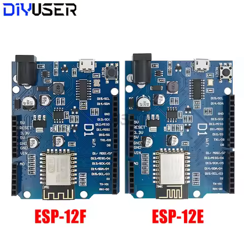 ESP8266 Module ESP-12F ESP-12E WiFi Board for WeMos D1 Arduino UNO R3, IoT Smart Home Development