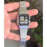 [Original] Casio A130WE-1A Vintage Black Dial Digital Retro-Futuristic Unisex Fashion Watch