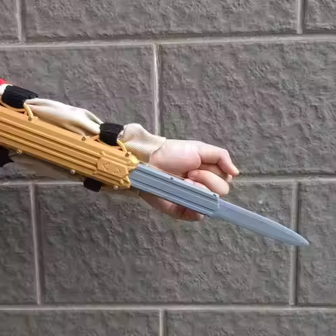 New 3-Section Cord-Controlled Hidden Blade, Retractable Lattice Structure, Assassin's Creed Hidden B