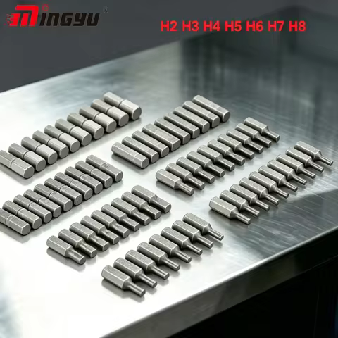 10pcs 1/4 inch Hex Shank H2 H3 H4 H5 H6 H7 H8 Screw Driver Bits For Home Hand Tool Cr-V Steel Hex Sc