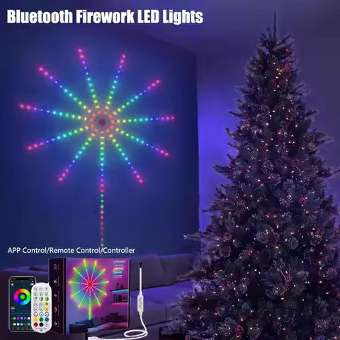 Music Sync LED Strip Lights Firework LED Lights RGBIC LED Strip Multicolor 5050 LED Strip 5V Non Wat